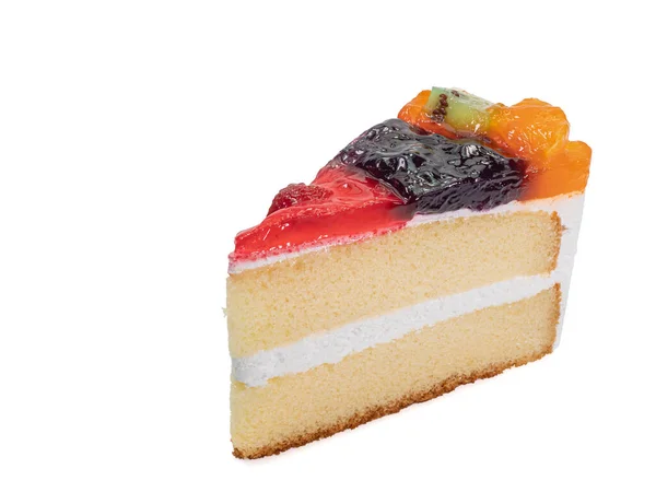 Mixed Fruit Cake Ένα Κοντινό Πλάνο Του Σπιτικού Αρτοποιείου Φρούτων — Φωτογραφία Αρχείου