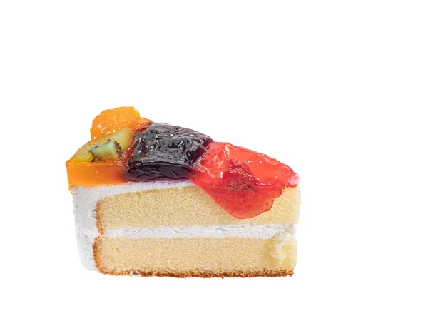 Mixed Fruit Cake Ένα Κοντινό Πλάνο Του Σπιτικού Αρτοποιείου Φρούτων — Φωτογραφία Αρχείου