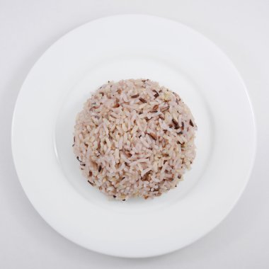 The cooked brown rice clipart