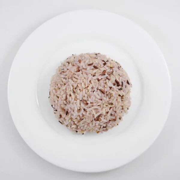 Le riz brun cuit — Photo