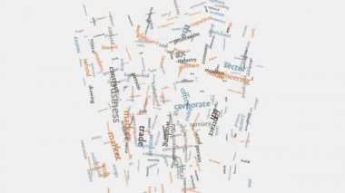 Word Cloud handshake concept business corporate company illustration