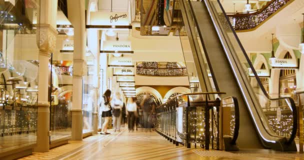 Shopping mall interior — Stock Video