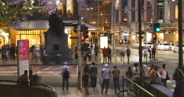 De straten van de stad Sydney — Stockvideo