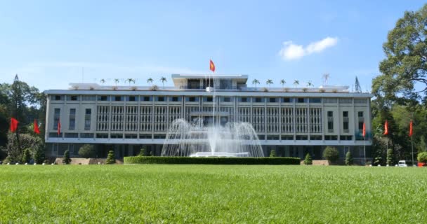Palacio de la Independencia en Ciudad Ho Chi Minh — Vídeos de Stock