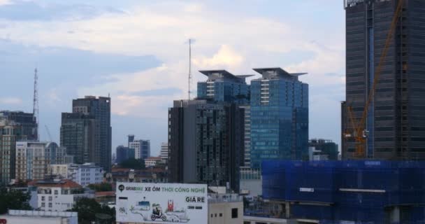 Bureaux et appartements skyline de la ville — Video