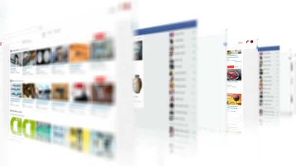 Servizi di social networking online — Video Stock