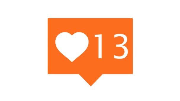 Instagram botão de mídia social — Vídeo de Stock