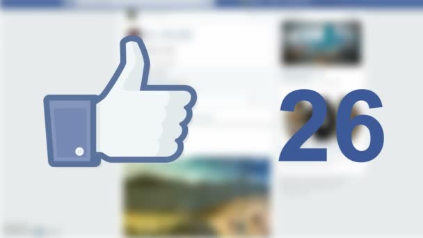 Facebook mídias sociais — Vídeo de Stock