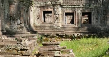 Kamboçya Angkor Wat Tapınağı eski harabe binalar Preah Khan