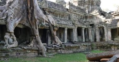 Kamboçya Angkor Wat Tapınağı eski harabe binalar Preah Khan