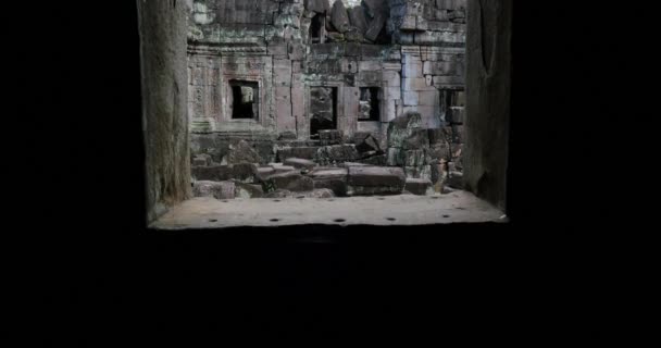 Camboja Angkor Wat templo ruína antiga edifícios Preah Khan — Vídeo de Stock