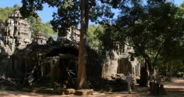 Kamboçya Angkor Wat Tapınağı eski berbat karmaşık Ta Som