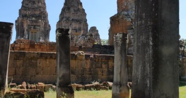 Pré Rup Cambodge Angkor Wat temple ancienne ruine bâtiments monument — Video