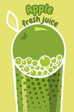 Elma suyu ile kart tasarımı