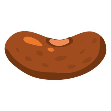 Fasulye kabuğu, sağlıklı organik beslenme ürünü. Vektör çizgi filmi düz trend çizim eli izole edildi