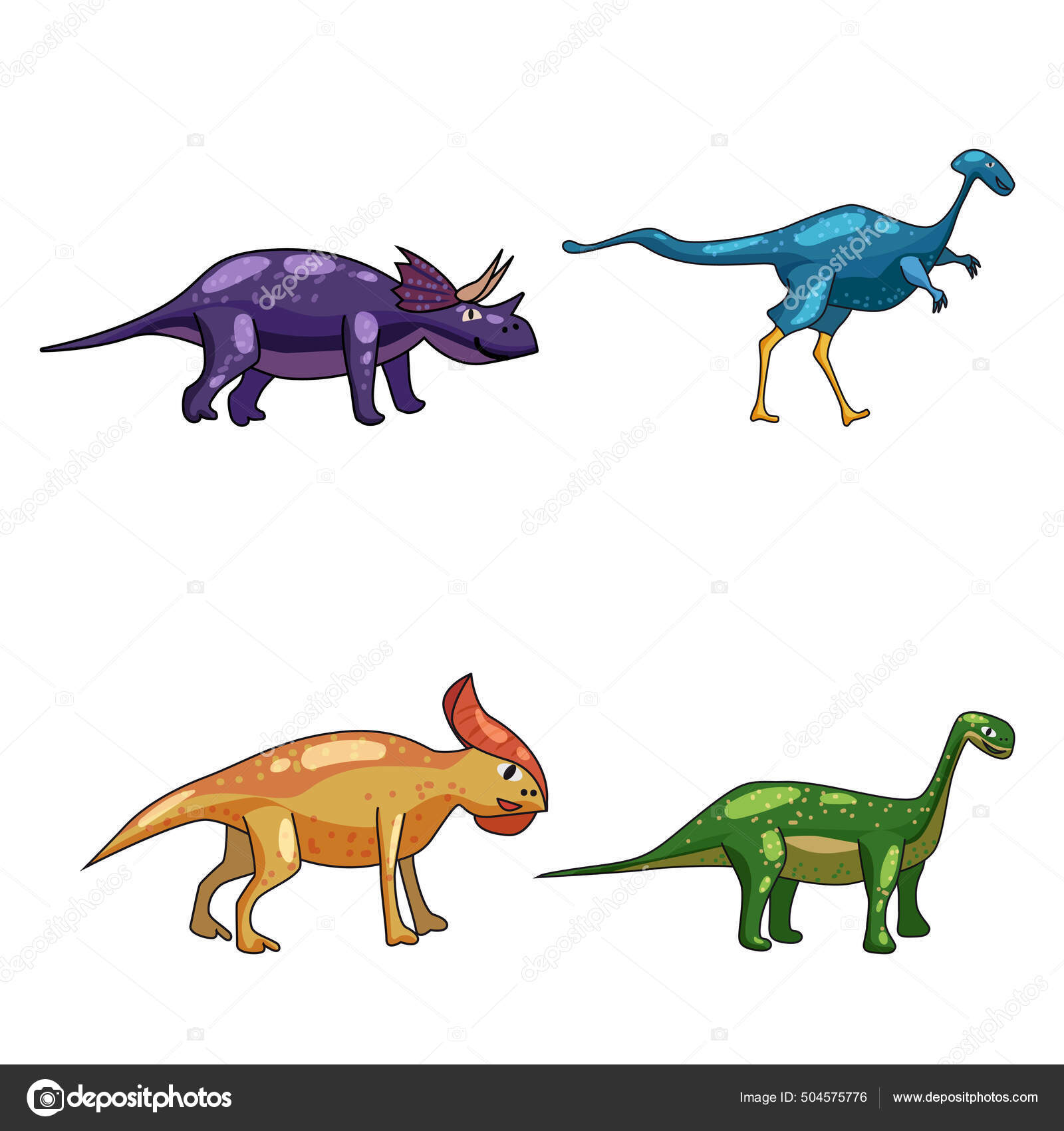 Jogo Engraçado Dos Desenhos Animados Do Dinossauro Ilustração Stock -  Ilustração de paleontologia, triceratops: 27220544