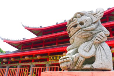 Semarang, Endonezya - 21 Ocak 2021: Sampokong ayrıca Gedung Batu Tapınağı olarak da bilinir, Çin 'in en eski semarang şehridir.