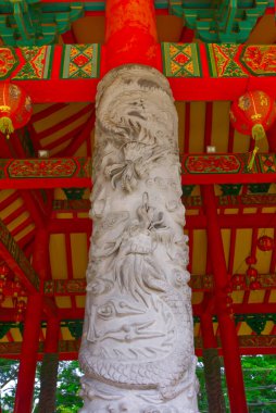 Semarang, Endonezya - 21 Ocak 2021: Sampokong ayrıca Gedung Batu Tapınağı olarak da bilinir, Çin 'in en eski semarang şehridir.