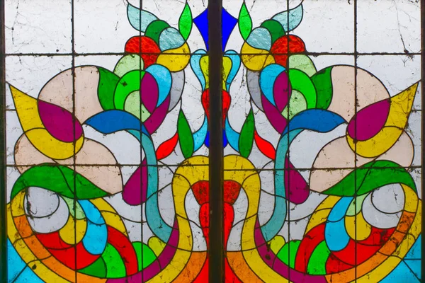Detalhe Vidro Ornamento Edifício — Fotografia de Stock