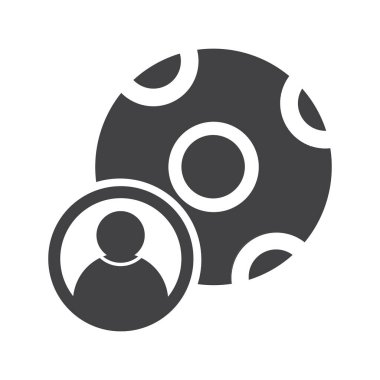 Futbolcu illüstrasyon tasarımı. Futbolcu simgesi beyaz arkaplanda izole edildi. kullanım vektörü.