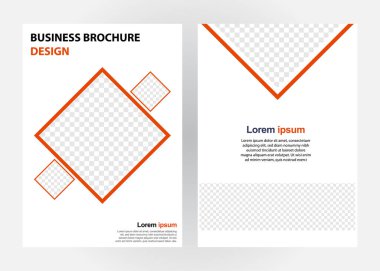 İş broşürü tasarım şablonu. Broşürler, pazarlama promosyonu, sunum vs. için mükemmel