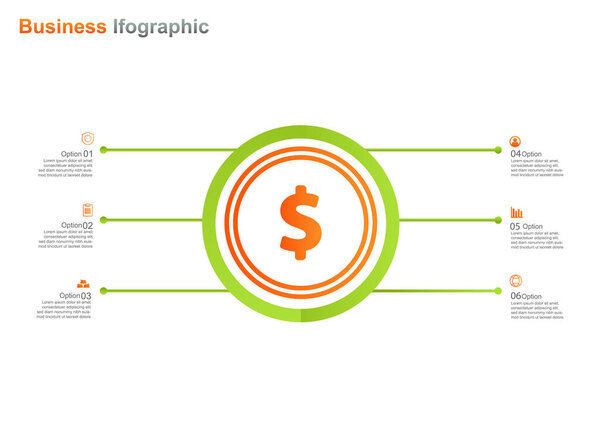 business infograpic design template. 3 option infographic vector illustration. perfect for marketing, promotion, presentation design element