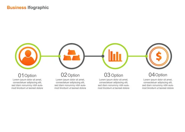 Modelo Design Infográfico Negócios Infográfico Vetorial Perfeito Para Marketing Promoção — Vetor de Stock