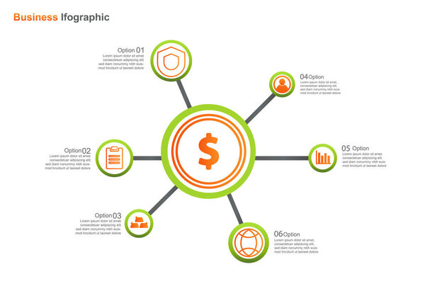 business infograpic design template. vector infographic . perfect for marketing, promotion, presentation design element