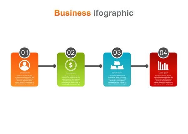 Geschäftsinfografische Design Vorlage Vektor Infografik Gut Für Marketing Promotion Präsentation — Stockvektor