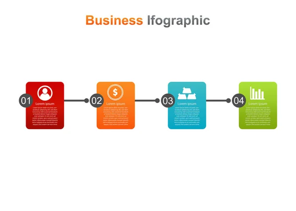 Geschäftsinfografische Design Vorlage Vektor Infografik Gut Für Marketing Promotion Präsentation — Stockvektor
