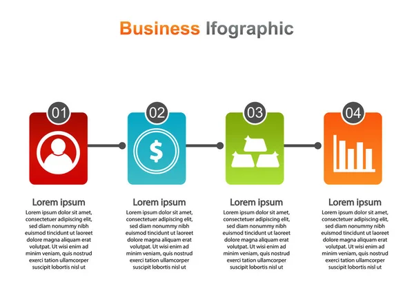 Geschäftsinfografische Design Vorlage Vektor Infografik Gut Für Marketing Promotion Präsentation — Stockvektor