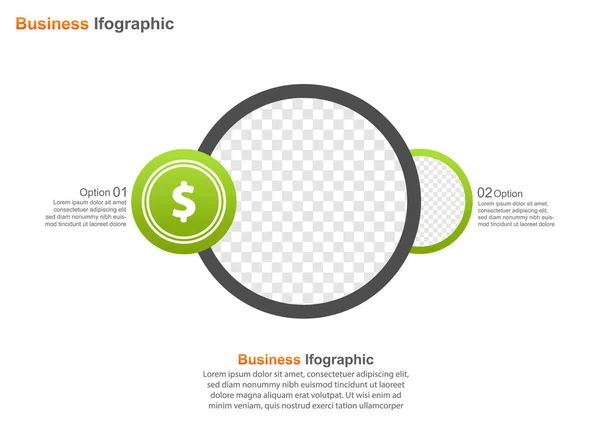 Modelo Apresentação Negócios Infográfico Vetorial Perfeito Para Apresentação Marketing Promoção — Vetor de Stock