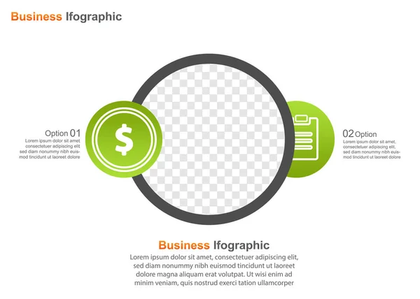 Modelo Apresentação Negócios Infográfico Vetorial Perfeito Para Apresentação Marketing Promoção — Vetor de Stock