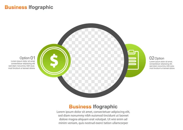 Plantilla Presentación Negocios Infografía Vectorial Perfecto Para Presentación Comercialización Promoción — Archivo Imágenes Vectoriales