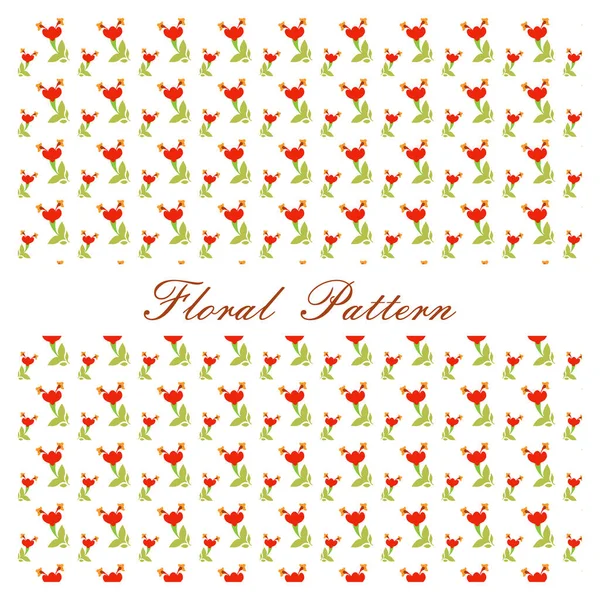 Motif Floral Beau Fond Floral Décoré — Image vectorielle