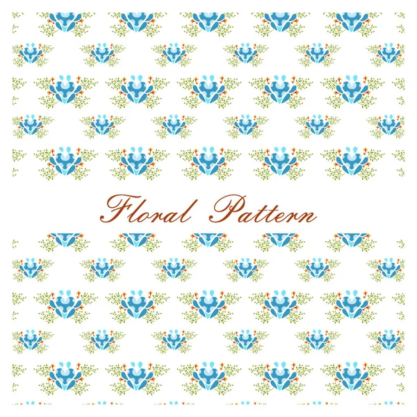 Floral Pattern Beautiful Decorated Floral Background — Stock Vector