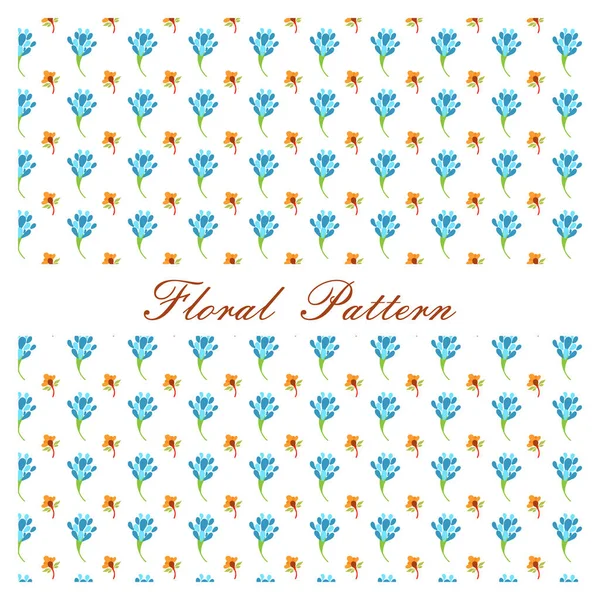 Floral Pattern Beautiful Decorated Floral Background — Stock Vector