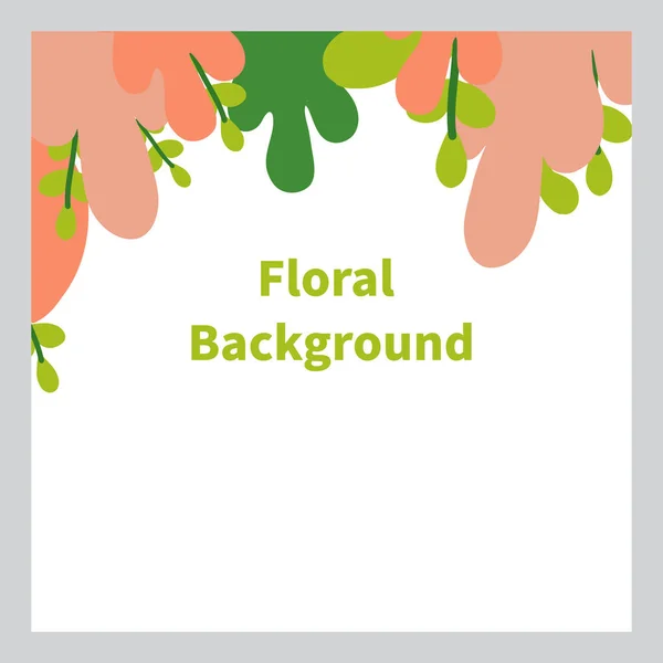 Floral Background Social Media Post Background — Stock Vector