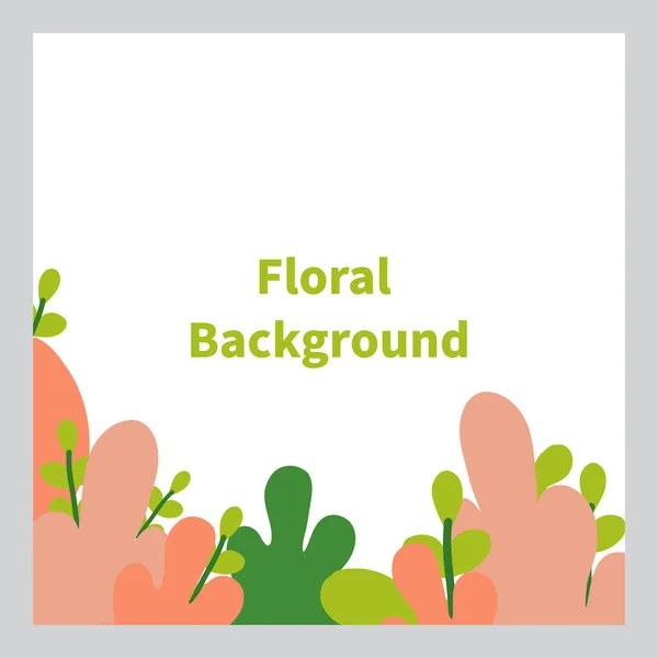 Floral Background Social Media Post Background — Stock Vector