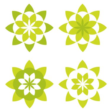 Çiçek yaprakları tasarımı şekillendirir. Güzel çiçek yaprakları çizimi