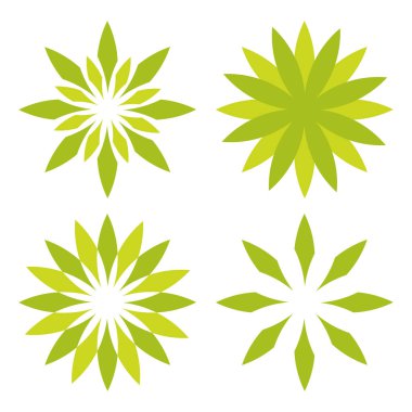 Çiçek yaprakları tasarımı şekillendirir. Güzel çiçek yaprakları çizimi