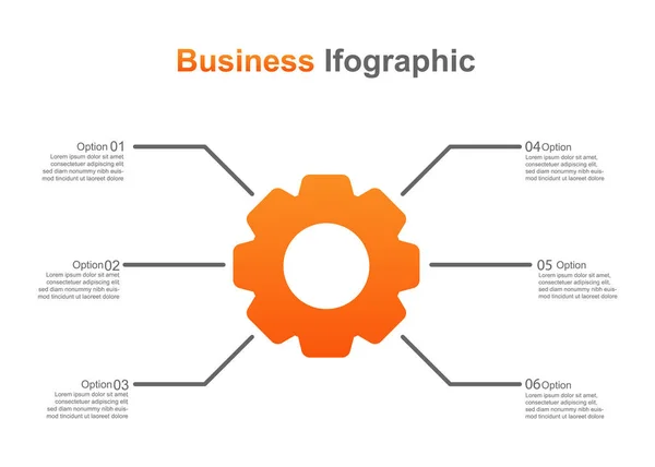 Geschäftsinfografische Design Vorlage Vektor Infografik Perfekt Für Marketing Promotion Präsentationsdesign — Stockvektor