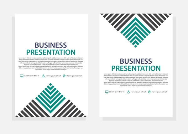 Business Cover Design Template Flyer Design Template Perfect Business Marketing — Stock vektor