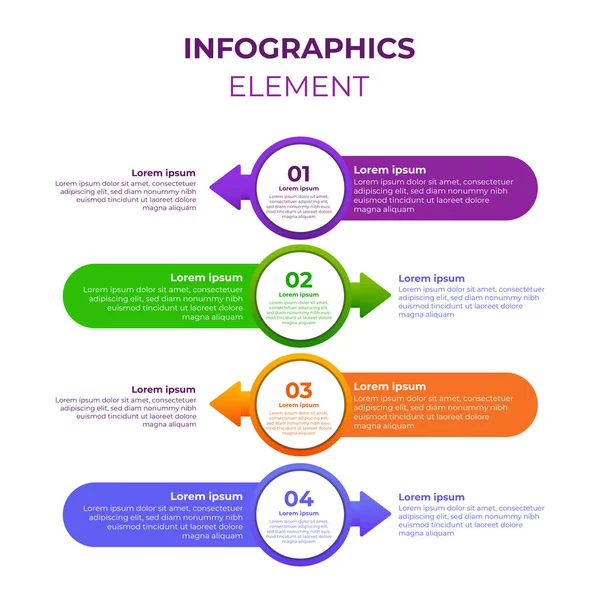 çember gradyan bilgi tasarım şablonu