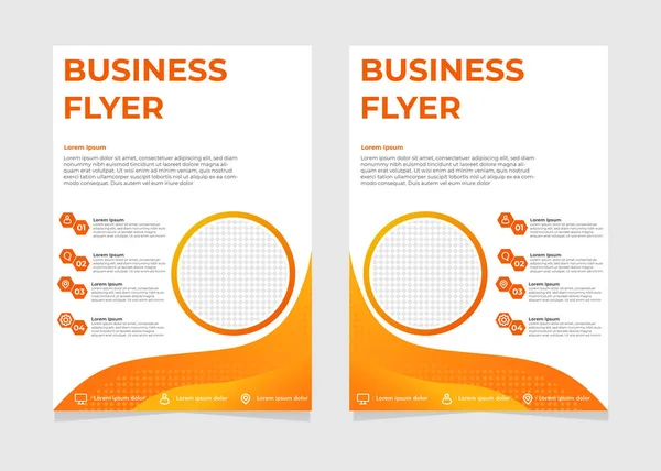 Modello Business Flyer Perfetto Business Marketing Promozione Presentazione — Vettoriale Stock