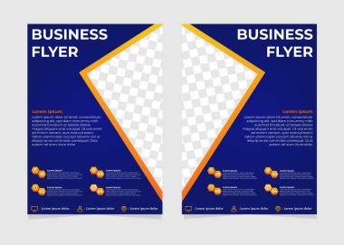 soyut dikdörtgen gradyan iş broşürü şürü. 