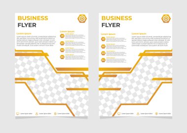 Soyut geometrik şekilli iş ilanı şablonu.