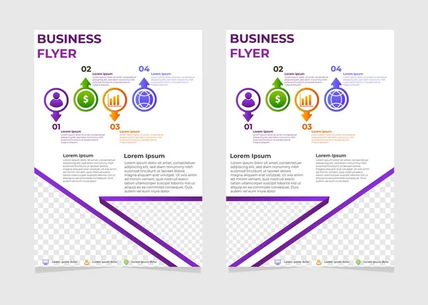 Eenvoudige Moderne Business Flyer Sjabloon — Stockvector