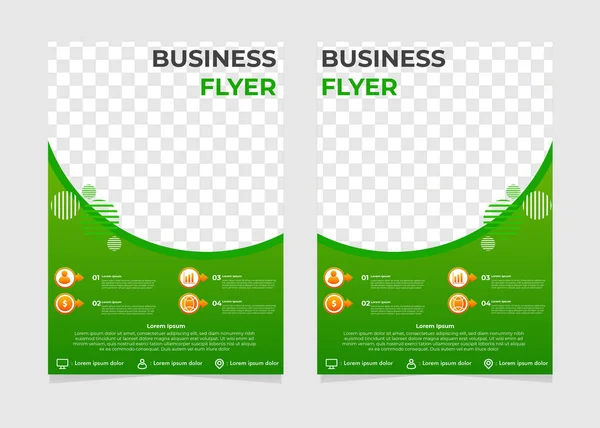 Enkel Modern Business Flyer Mall — Stock vektor