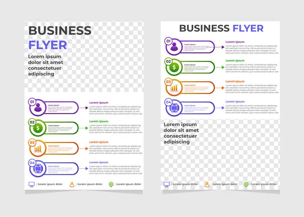 Eenvoudige Moderne Business Flyer Sjabloon — Stockvector